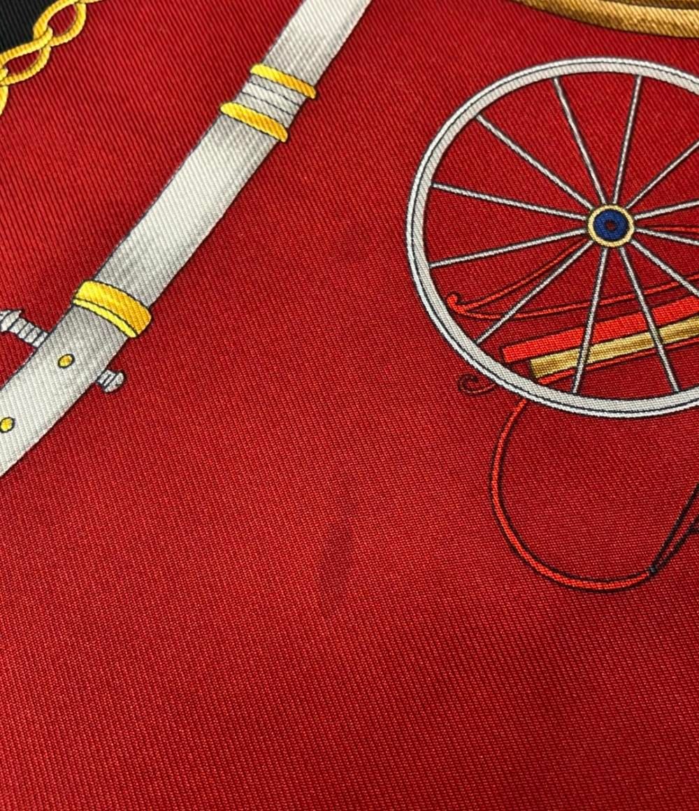 美品 グッチ スカーフ シルク100% 馬車柄 レディース GUCCI