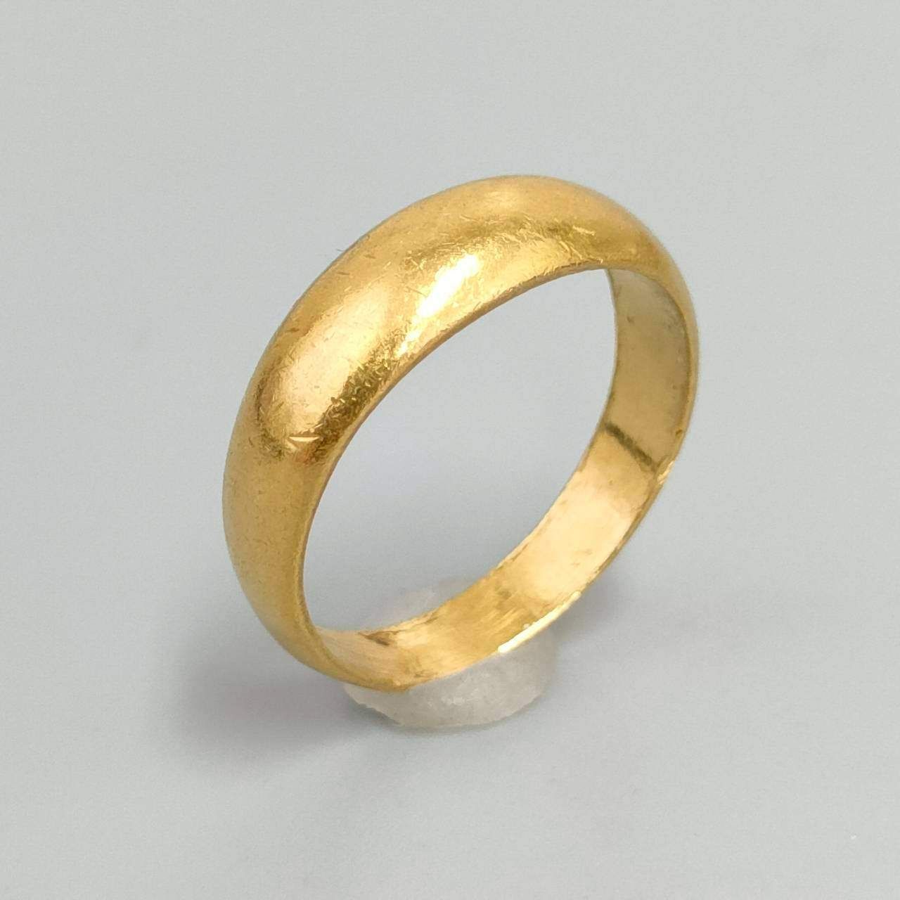 K24 純金 半月甲丸リング レディース 4.48g 10号 D292
