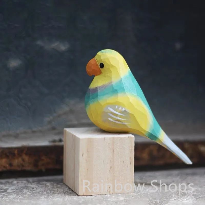 新品未使用】【3個入り】鳥の彫刻 置き物 置物 鳥 鳥のアジアン