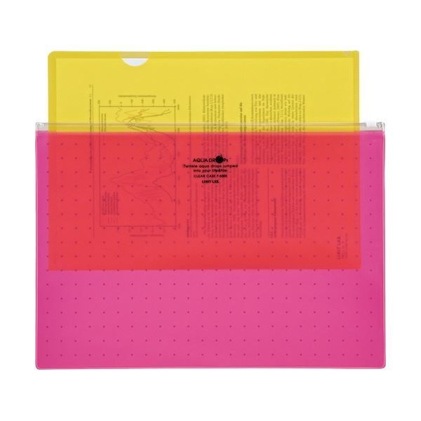 (まとめ) リヒトラブ AQUA DROPs クリヤーケース A4ヨコ 青 F-5303-8 1枚 〔×50セット〕 まとめ) リヒトラブ AQUA DROPs クリヤーケース A4ヨコ 青 F-5303-8 1