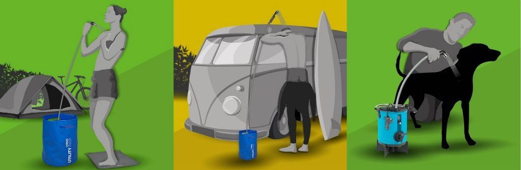 COLAPZ コラプズ 12v Portable Rechargeable Travel Shower 3in1 ポータブルシャワー USB充電 OLIVEOS_COM_TR