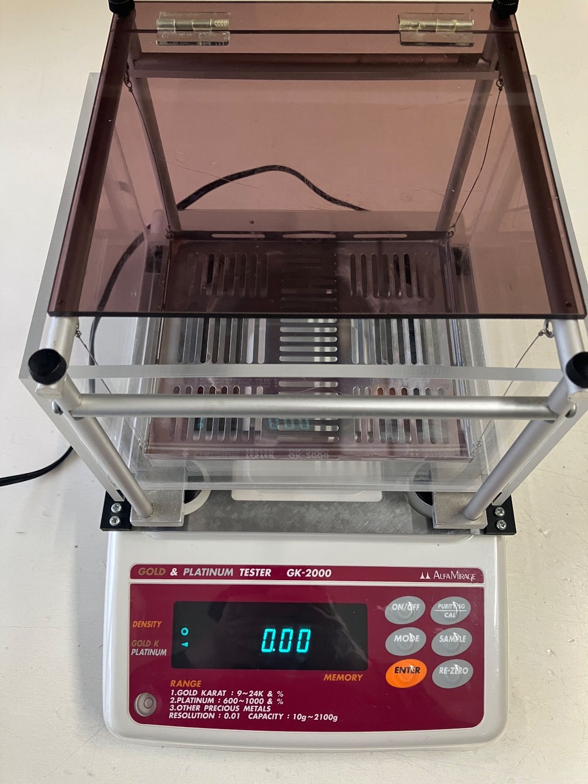 貴金属テスター 比重計 GK-2000 ALFA MIRAGE アルファミラージュ 取扱説明書無し 金 判定 純度判定 金 プラチナ 買取 リユース
