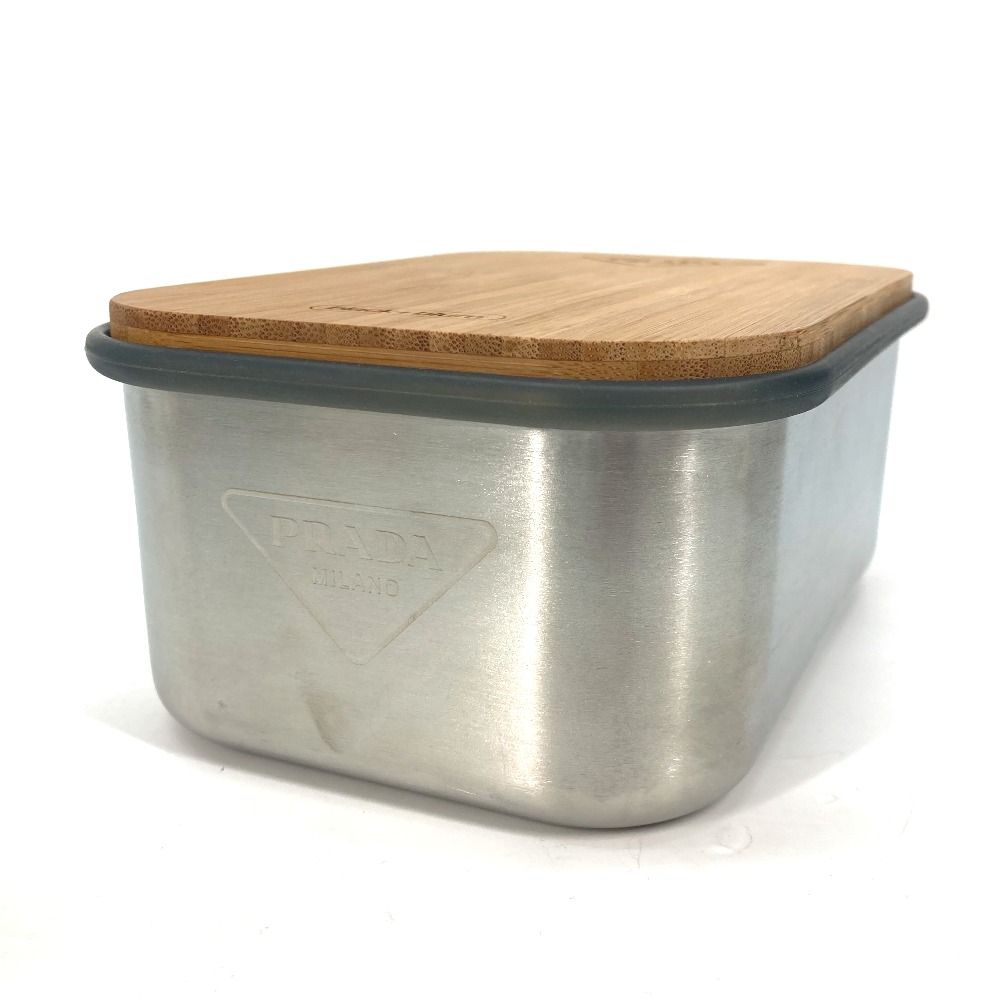 PRADA ランチボックス　新品 入手困難☆PARAD☆ステンレススティール サンドイッチボックス (PRADA