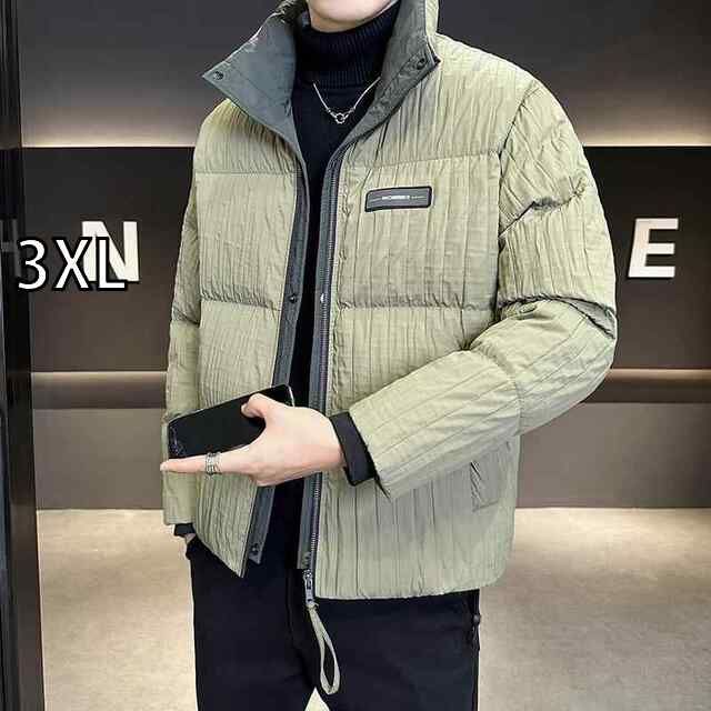 3XL 春 コーデ メンズ 用 服 シンプル ファッション オシャレ 大人 かっこいい 大きいサイズ ストリート 紳士服 暖かい ダウン ジャケット スタンド 厚手 ホワイトダックダウン
