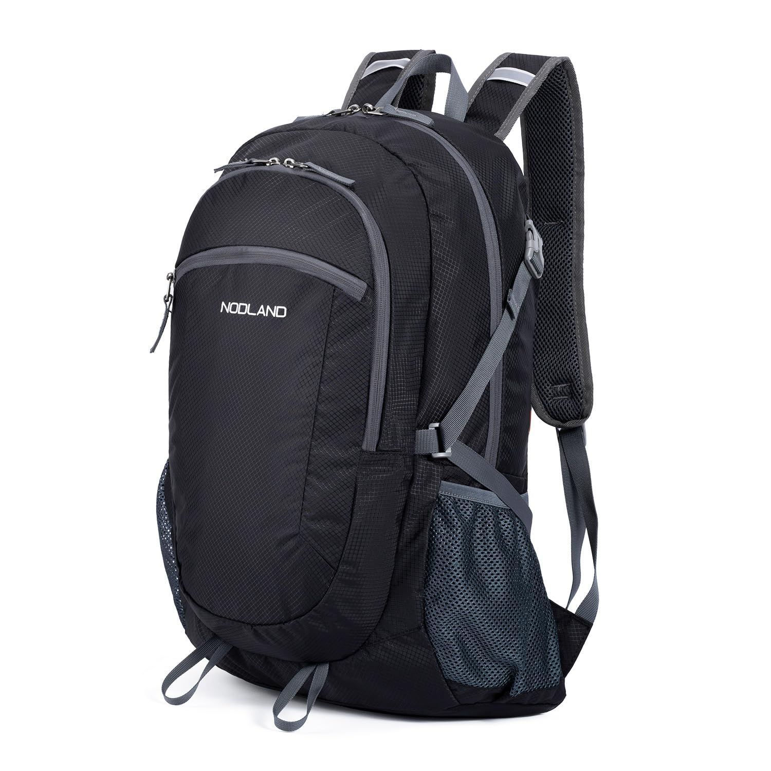 【在庫処分】アウトドアバックパック 折りたたみ NODLAND リュック 軽量スポーツ登山バッグ通学 旅行 [Sharkborough] 男女兼用 40L/45L