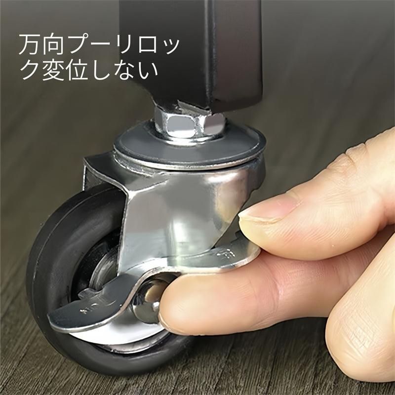 組立不要キッチンラック折りたたみ収納ラックレンジ台レンジラックキッチン３段段食器棚キャスター付押入れ収納ラック