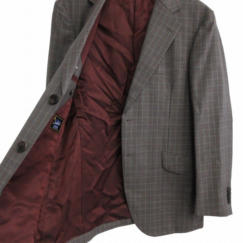 Scabal スキャバル ウールスーツ３ピースセットアップ スキャバル SCABAL 最高級 英国製 オーダースーツ SUPER100's