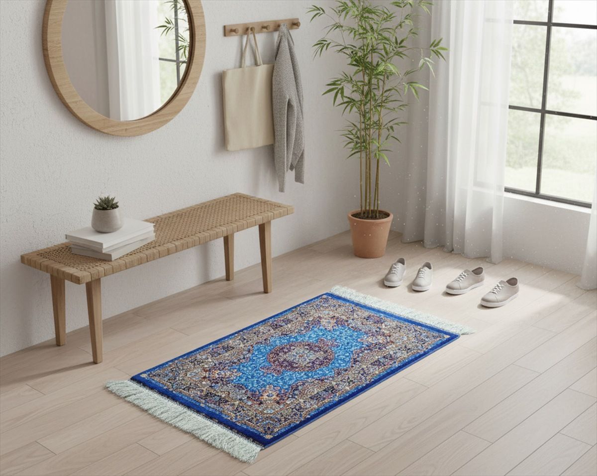 ペルシャ絨毯 ネイアブリシャム ハイブリッド 90x60cm PS11861