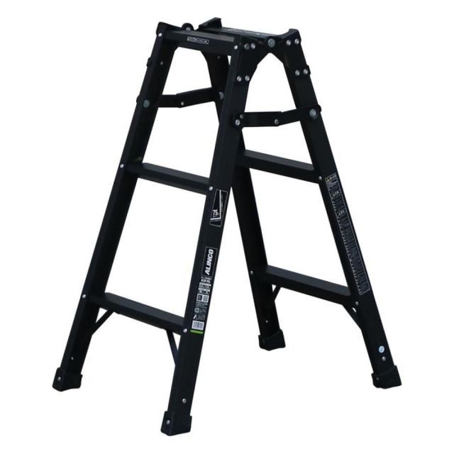 アルインコ はしご兼用脚立 幅広 ブラック KUR-90 脚立 高さ0.82ｍ 黒 WWW_NOITHATQUANGTHANH_NET