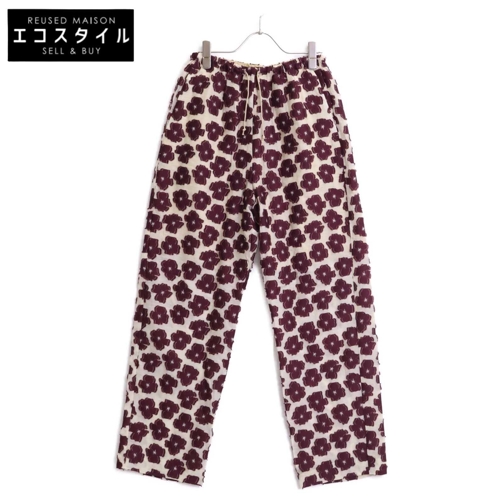 6(ROKU)＞フラワー ジャカード パンツ 割引