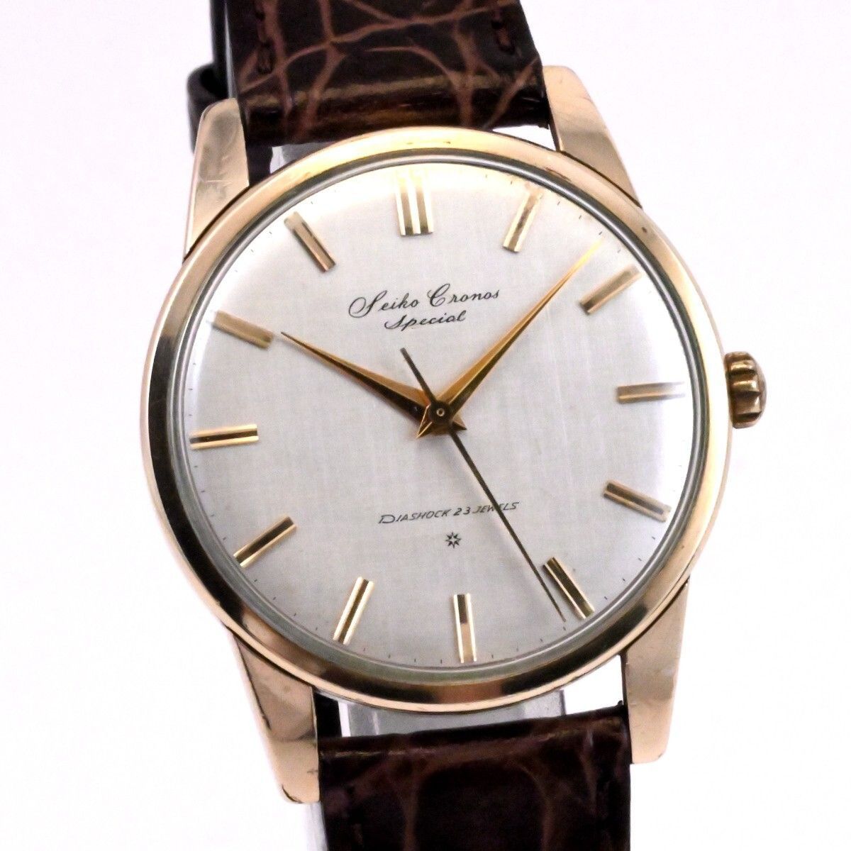 動作品 ヴィンテージ SEIKO セイコー クロノス Cronos Special 手巻 Hand-Winding Cal.810 Ref.15033 金張 G Filled
