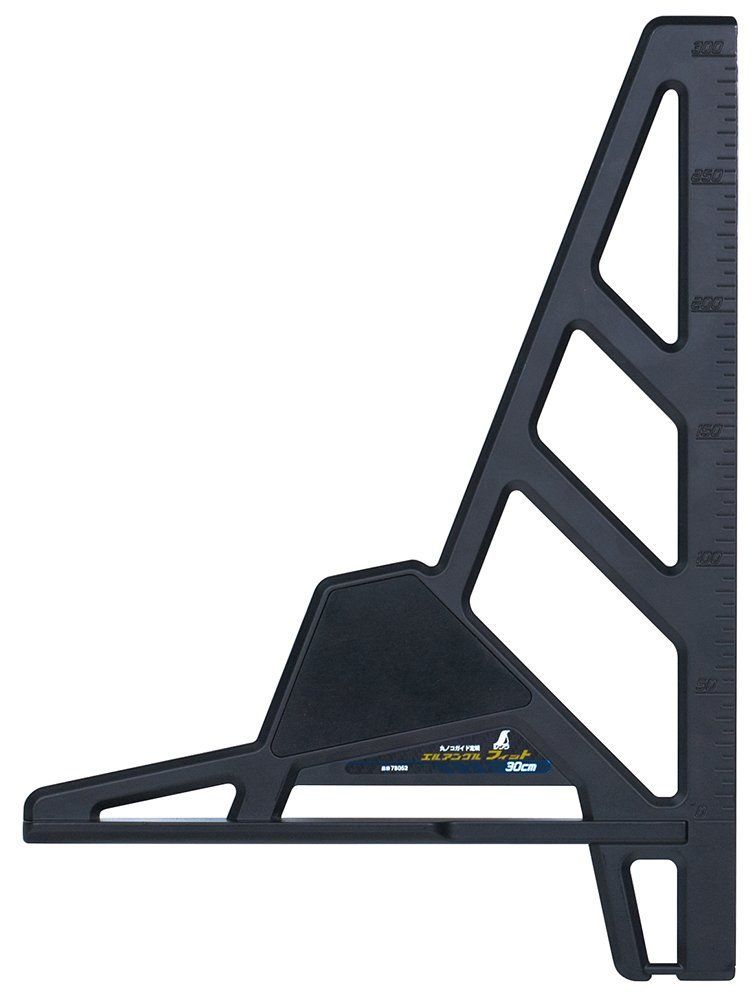 Size:30cm シンワ測定(Shinwa Sokutei) 丸ノコガイド定規 エルアングル フィット 30cm 78052