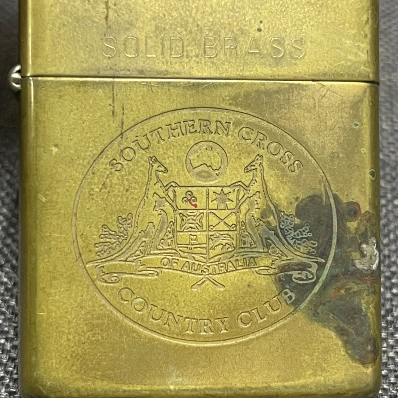 ZIPPO❤️チョッパー メリケンサック❤️Armor ソリッドブラス NPA】zippo ジッポー SOLID BRASS SOUTHERN CROSS COUNTRY