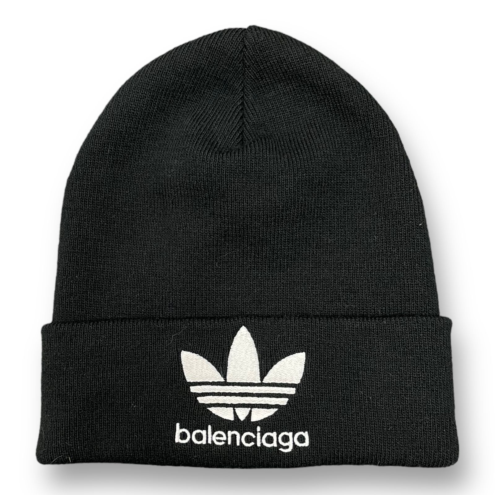 美品 BALENCIAGA ADIDAS コラボ ビーニー ニット帽 バレンシアガ 