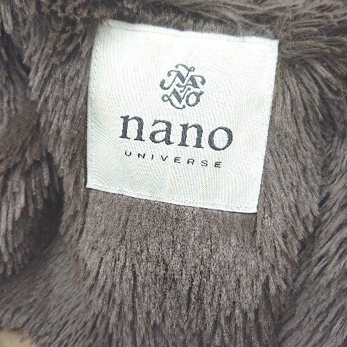 ◇ ◎ nano universe ナノユニバース ボアフーデットジャケット 長袖 ジャンパー ブルゾン サイズ36 カーキ レディース E  【1404240003613】