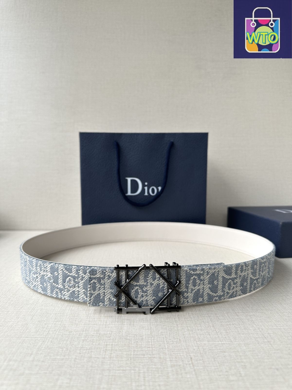 今日WTO】Dior ディオール Montaigne レザーベルト-1-WTQ36