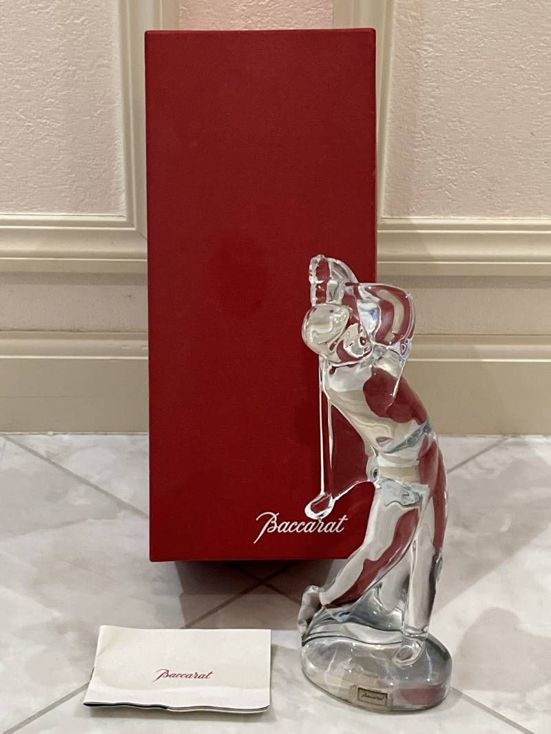 バカラ Baccarat クリスタルガラス ゴルフスイング 置物 Baccarat バカラ クリスタルガラス ゴルフスイング 置物 - メルカリ