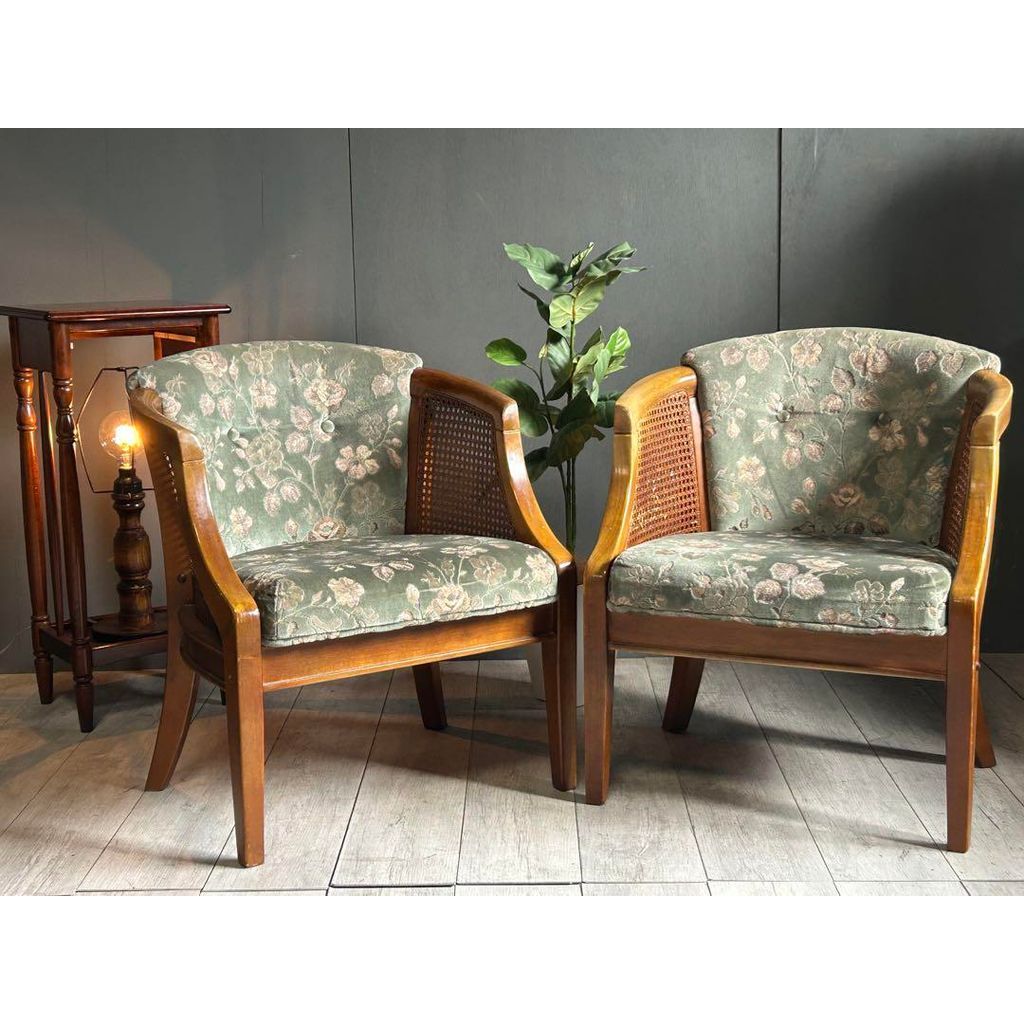 希少品 三越家具ブルージュ クラシックヴィンテージアームチェア 1p