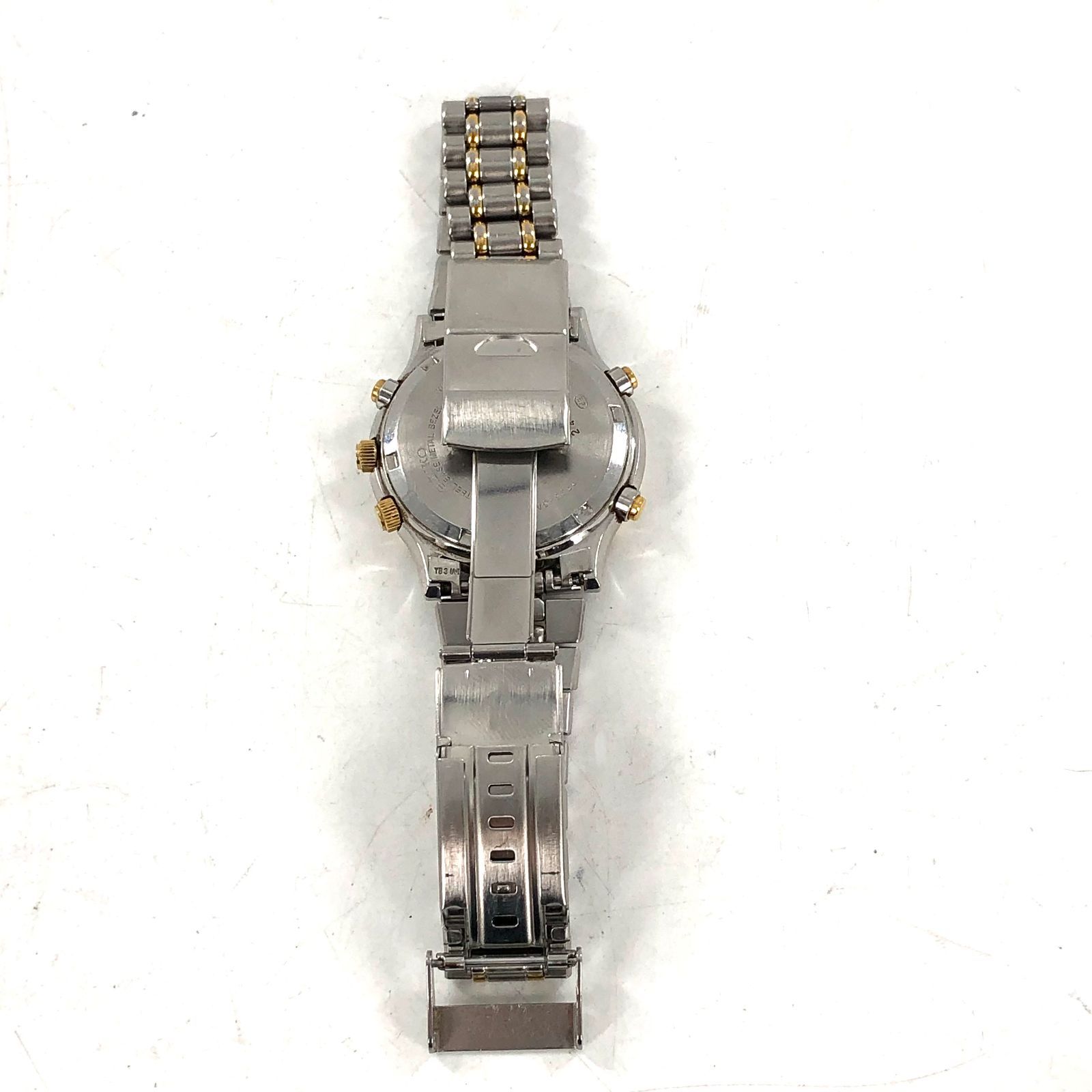 SEIKO セイコー ムーンフェイズ クロノグラフ 7T36-6A80 SS/QZ