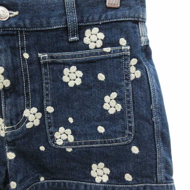 シーバイクロエ SEE BY CHLOE ショートパンツ デニム 花柄 刺繍