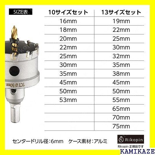 ☆便利_Z012 Rikopin リコピン 超硬 ステンレス ホールソー 道管