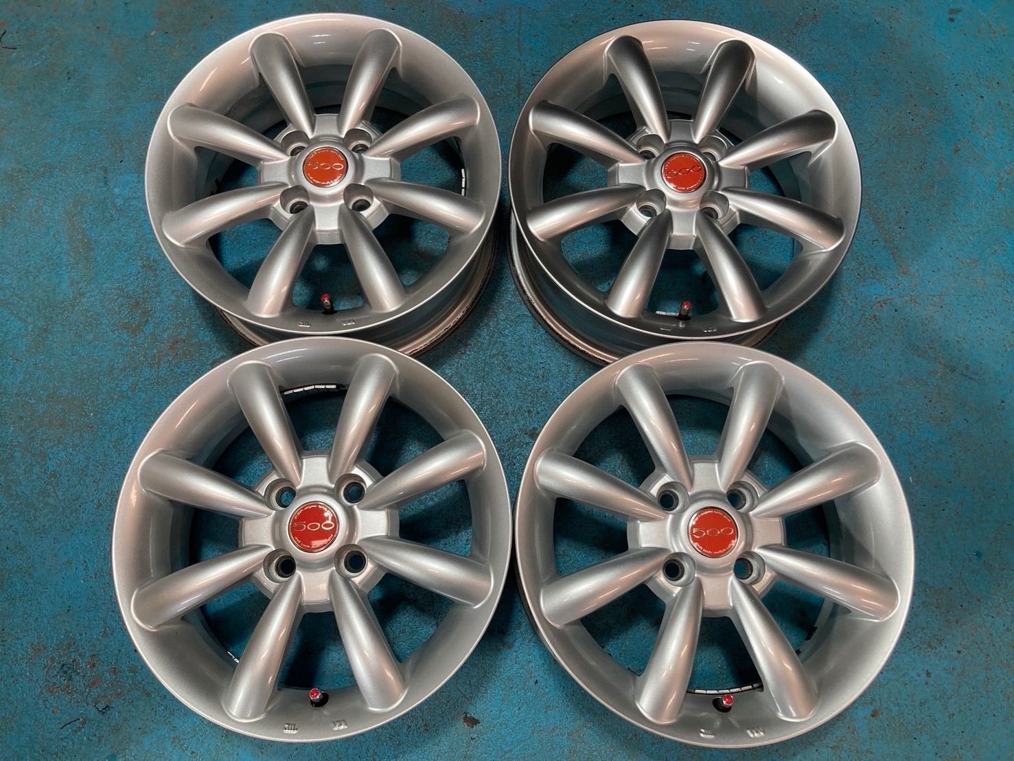 AGA フィアット500 FIAT 14インチ 5.5j +35 PCD98 シルバー - メルカリ