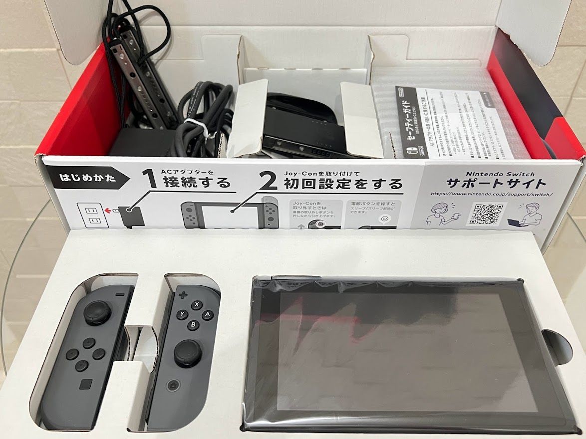 付属品完備】Nintendo Switch 任天堂 スイッチ 本体 グレー - メルカリ