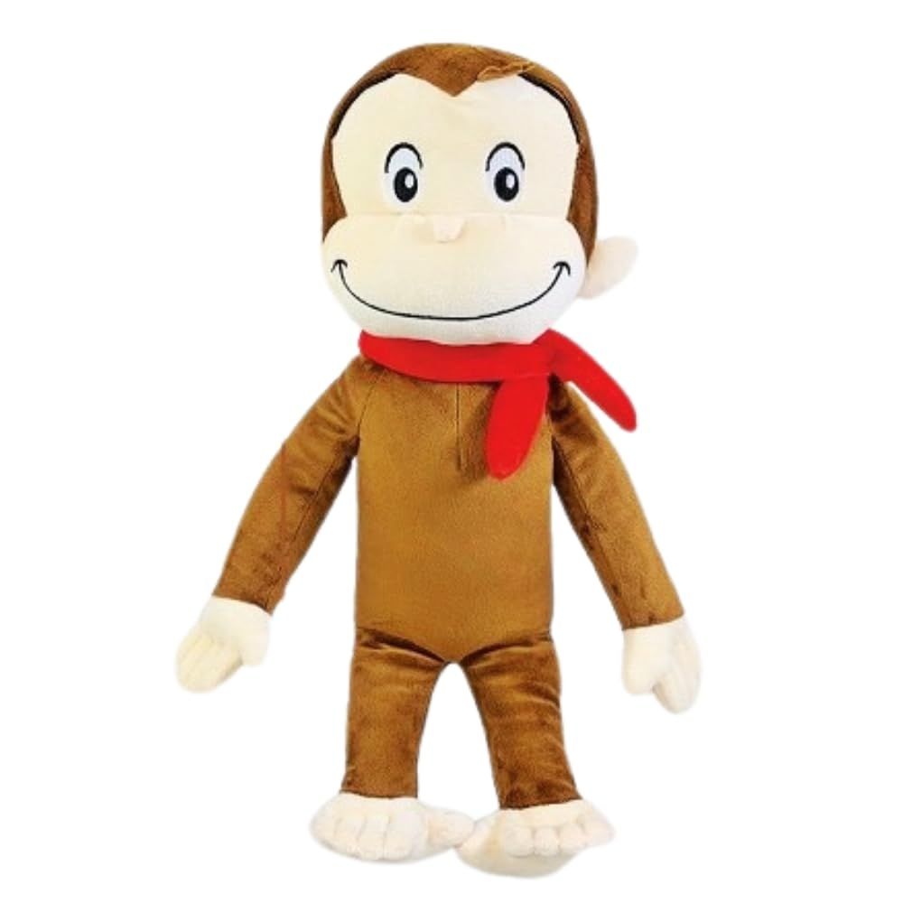 おさるのジョージ ぬいぐるみ ふわふわ もっちり やわらか 抱き心地 ギガジャンボ 50cm スカーフ