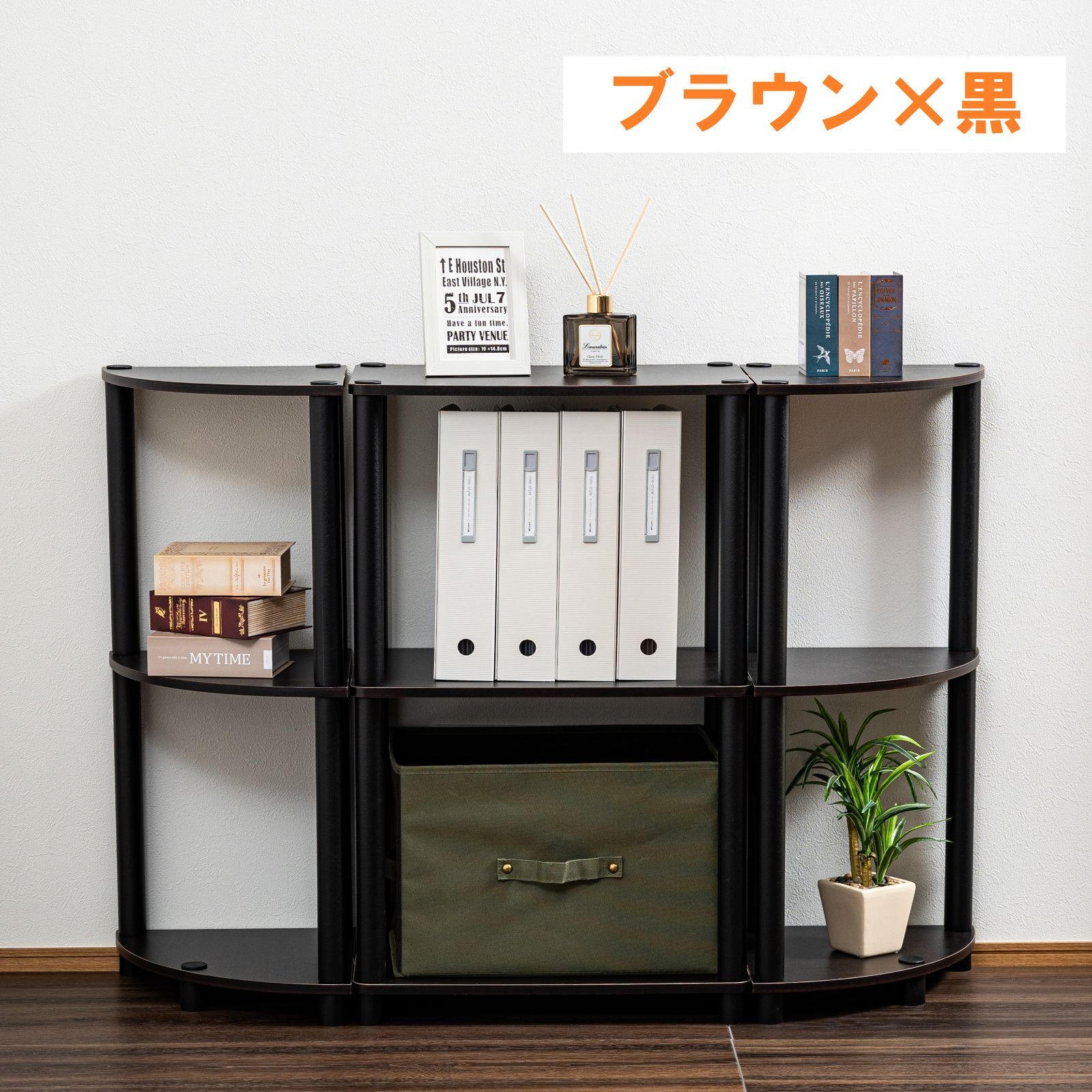 3段オープンラック1台＆3段コーナーラック2台 3点セット OP3：1個 