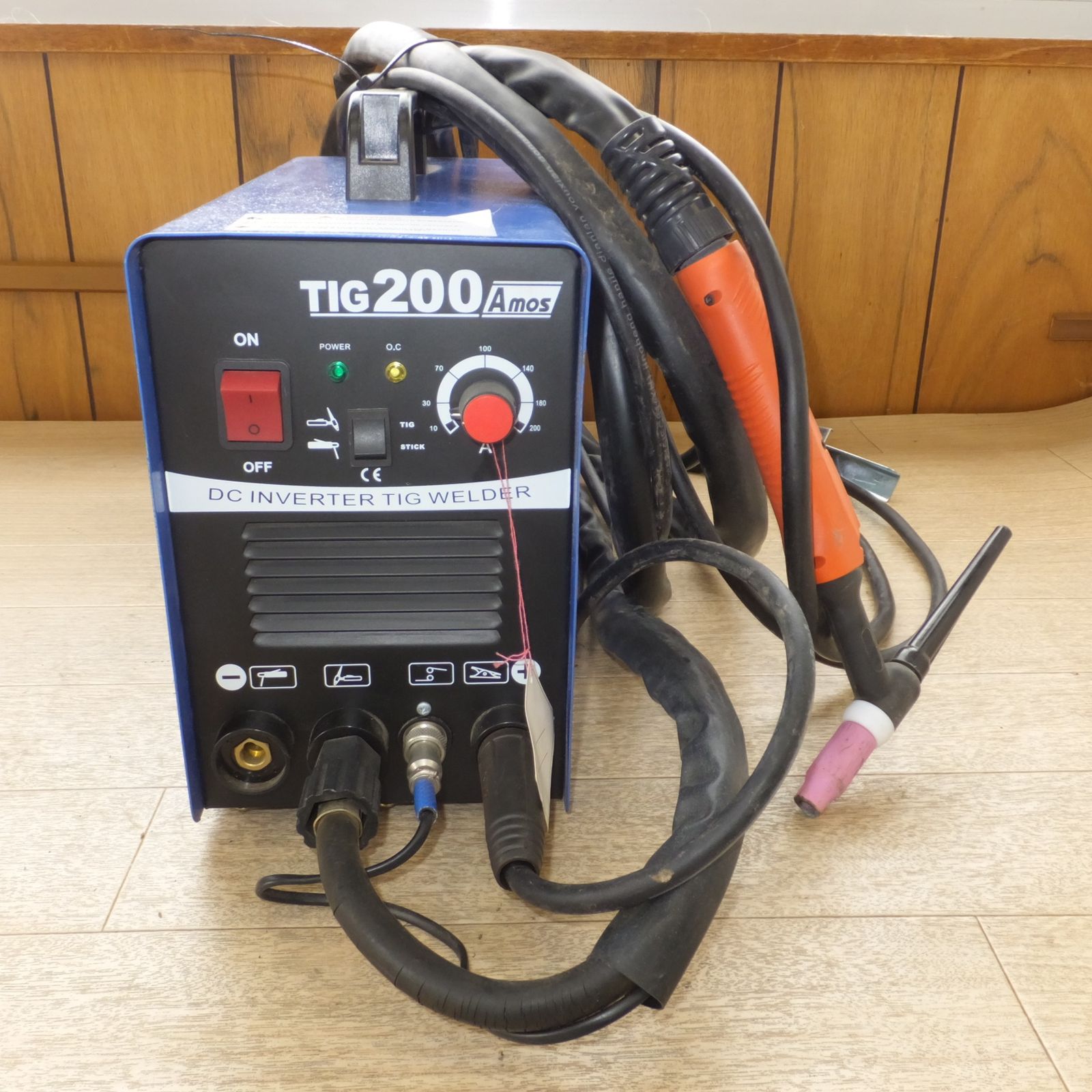 TIG溶接機 DC INVERTER TIG WELDER TIG200Amos EN60974-1 200V 50-60Hz メーカー 不明