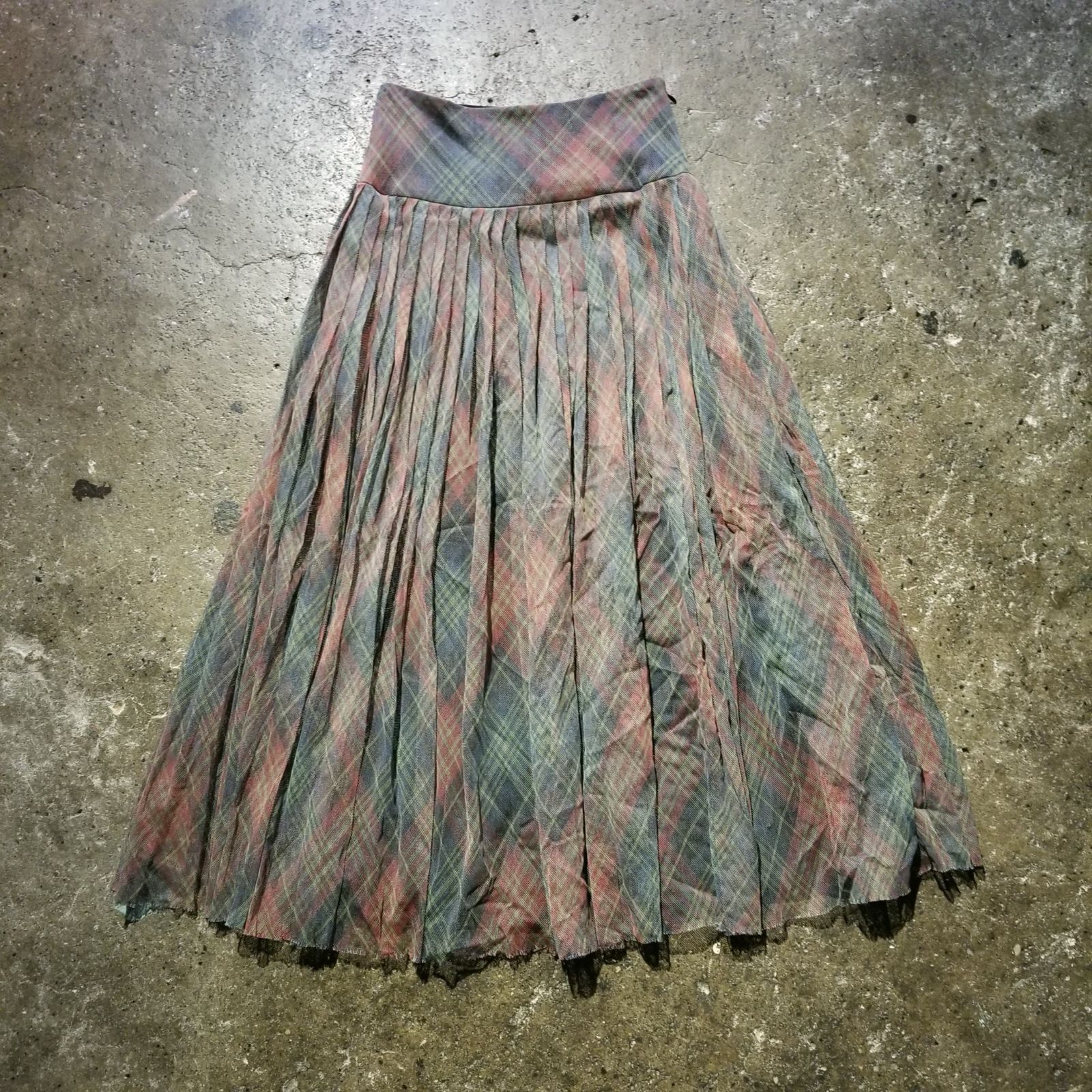 Christian Dior 19aw タータンチェック チュールスカート 34 クリスチャンディオール 941J50A8869