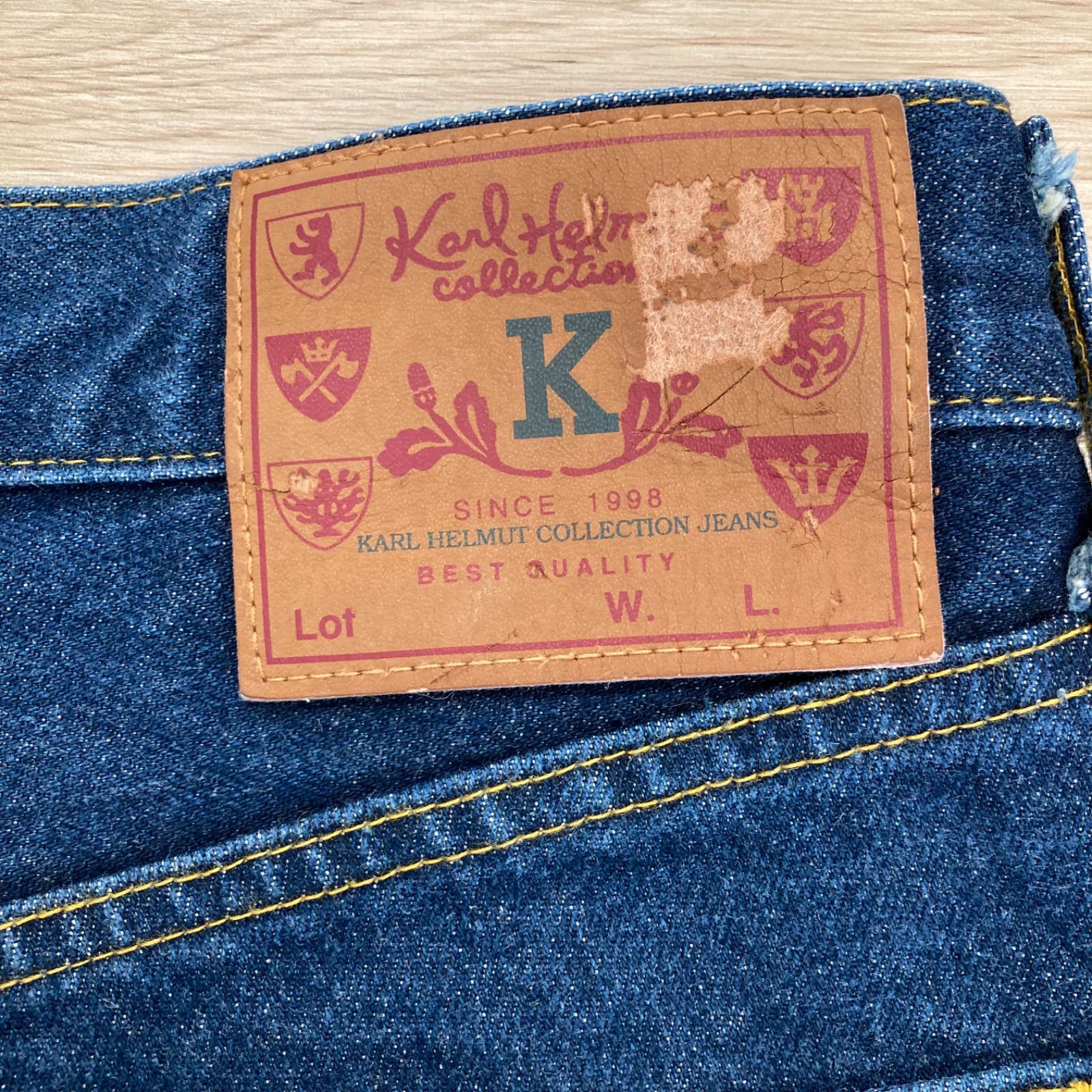 Karl Helmut カールヘルム デニム KarlHelmut カールヘルム デニムシャツ 長袖 ブラック メンズM