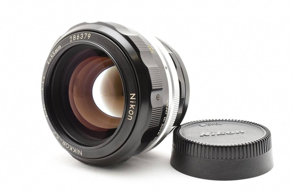上品 ニコン Nikon Nikkor-S.C Auto 55mm F1.2 非Ai 大口径 1757A158