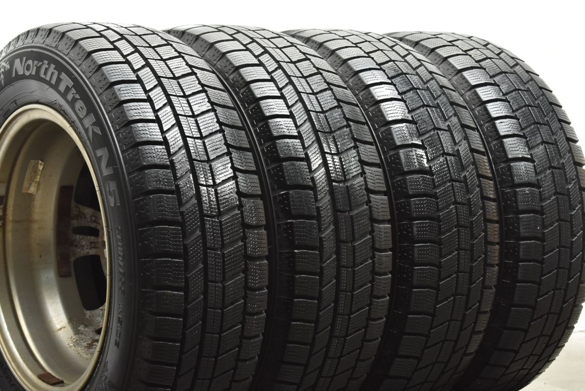 【バリ溝 スタッドレス】ストレンジャー 15in 6J +45 PCD114.3 ノーストレック N5 195/65R15 ノア ヴォクシー セレナ ステップワゴン