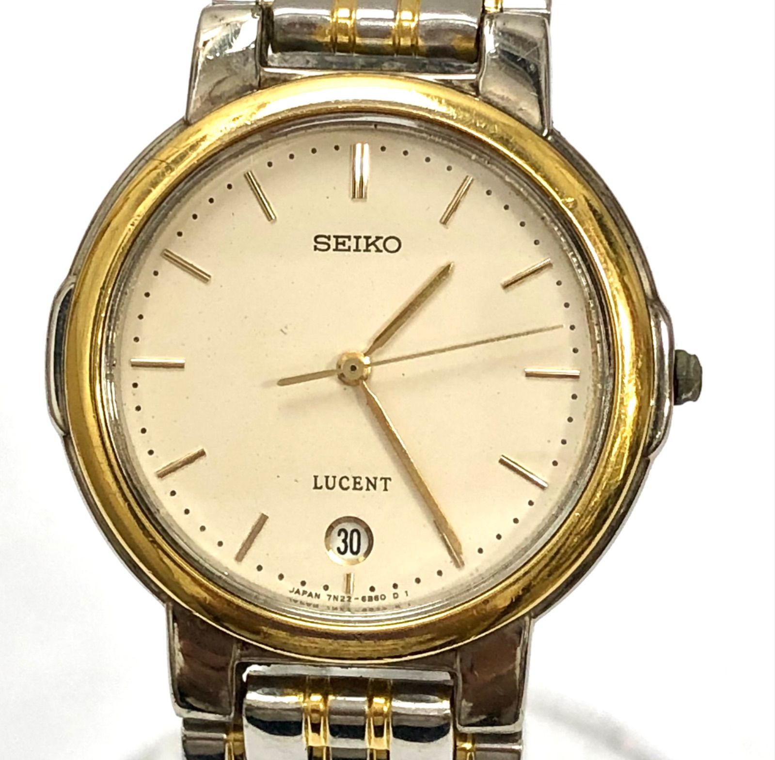 SEIKO ルーセント 7N22-6B20 クオーツ時計 18702314 - メルカリ