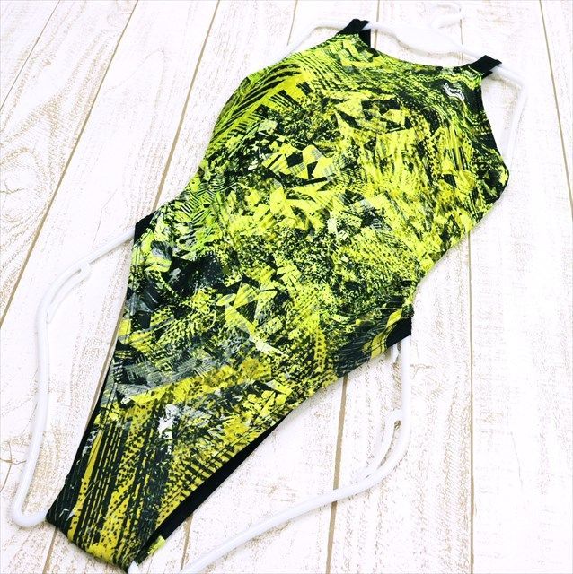 SE2-X75☆arenaアリーナ競泳水着 Lサイズ相当 大きいサイズ 黄色