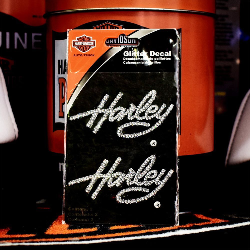 HARLEY DAVIDSON】ハーレーラインストーン グリッターデカール GLITTER DECAL オフィシャル /ハーレーダビッドソン  アメリカン雑貨 ステッカー デカール ナンバーワンロゴ スカル ガレージ アメ車 チョッパー かわいい ハーレー女子 - メルカリ