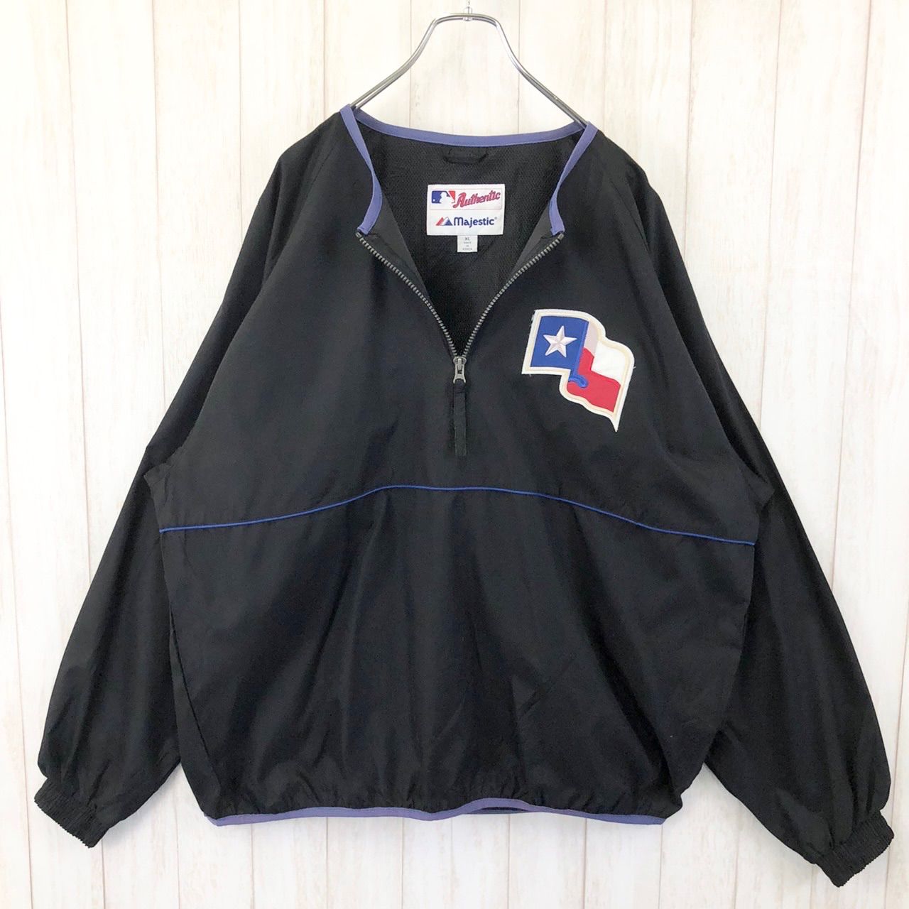 テキサス　レンジャース　Majestic　ジャケット Majestic マジェスティック MLB メジャーリーグ Texas rangers