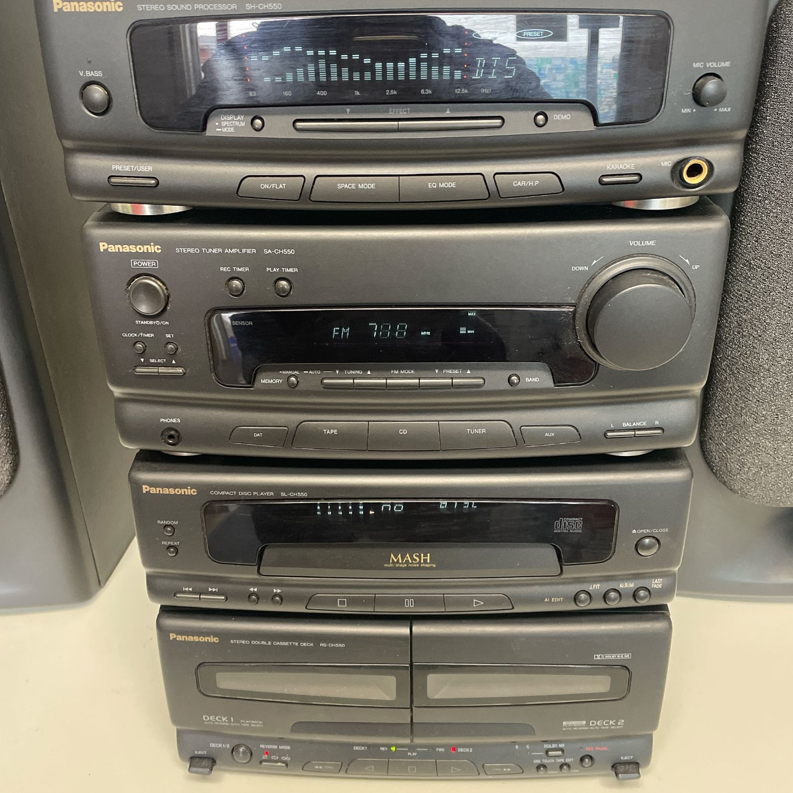 レトロ！ Panasonic コンポ SA-CH550 ジャンク CD壊れてます