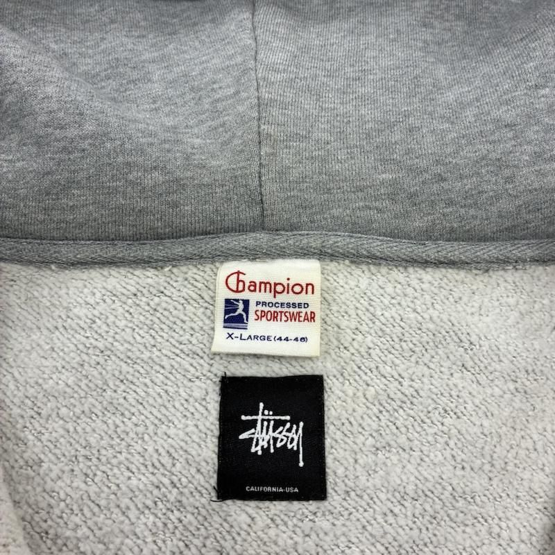 STUSSY ステューシー パーカー 長袖 Champion チャンピオン