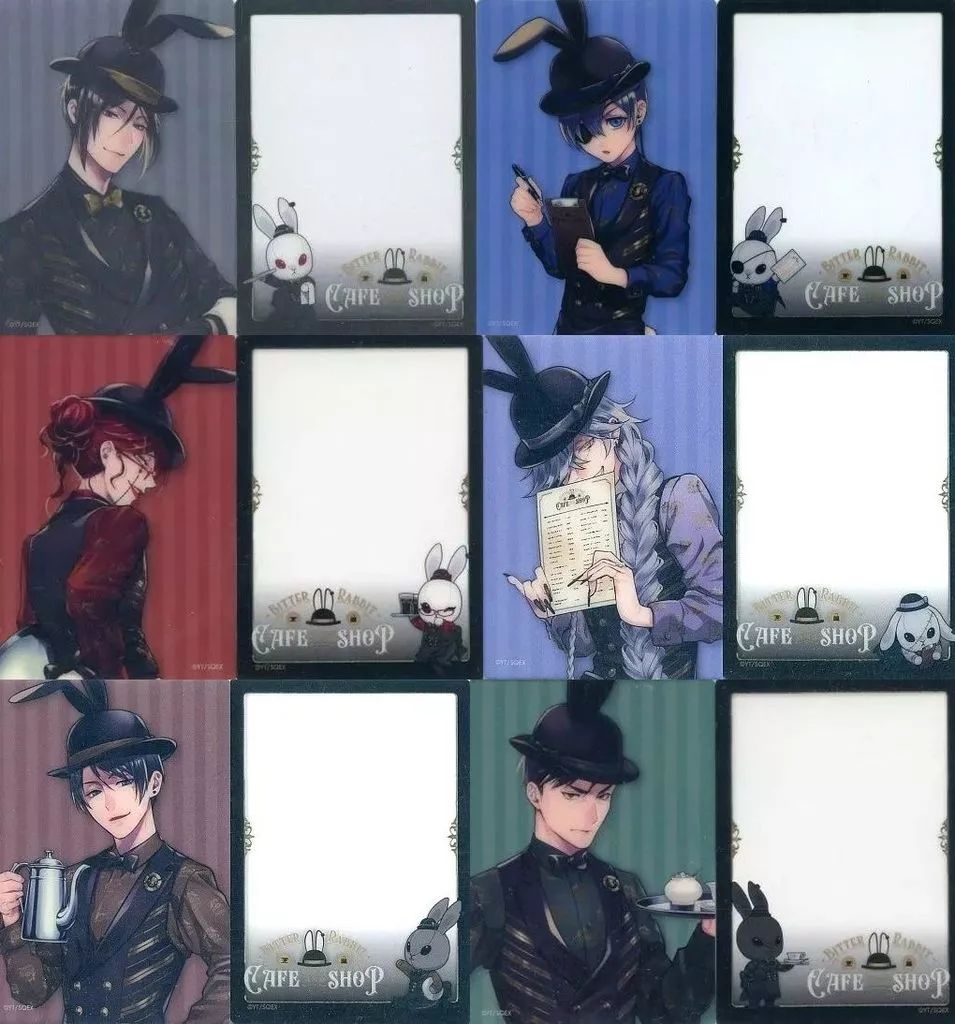 黒執事　Black Label トレーディング クリアカード2セット 中古】キャラカード 全6種セット 「黒執事Black Label ビター