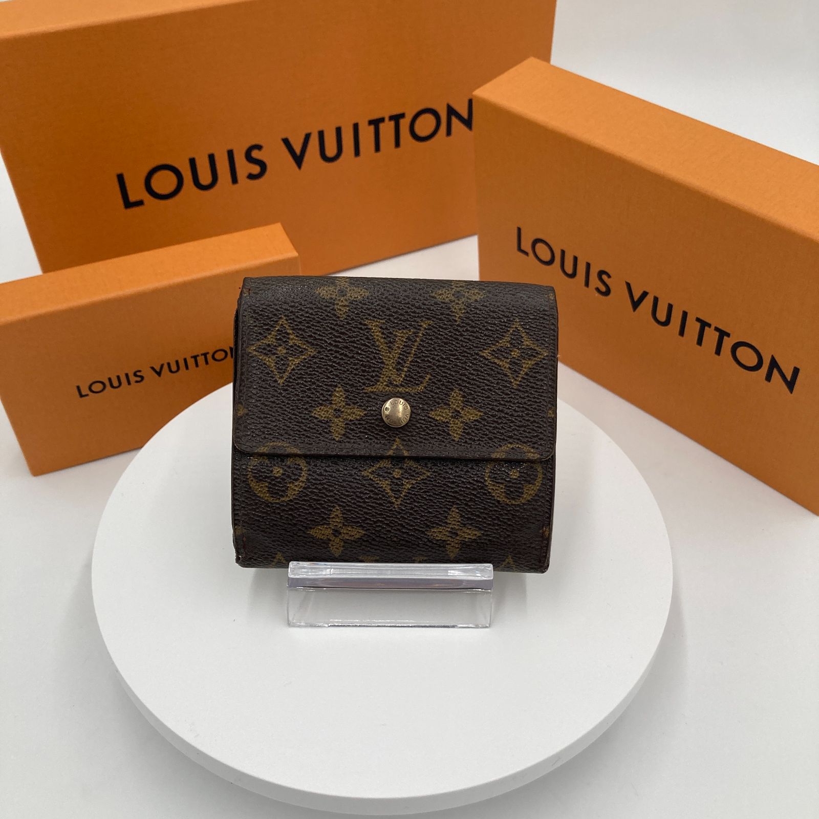 Louis Vuitton 財布 フォロー割 送料込 迅速発送 正規品 シリアル有 ルイ・ヴィトン モノグラム Wホック財布 折財布  ポルトモネ・ビエ・カルトクレディ M61652 SP0070 24030079 - メルカリ