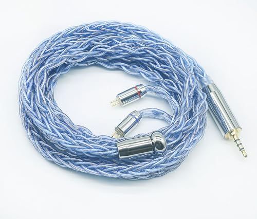 JSHiFi-Jupiter】2pin3.5mmリケーブル 4芯金メッキと銀メッキと