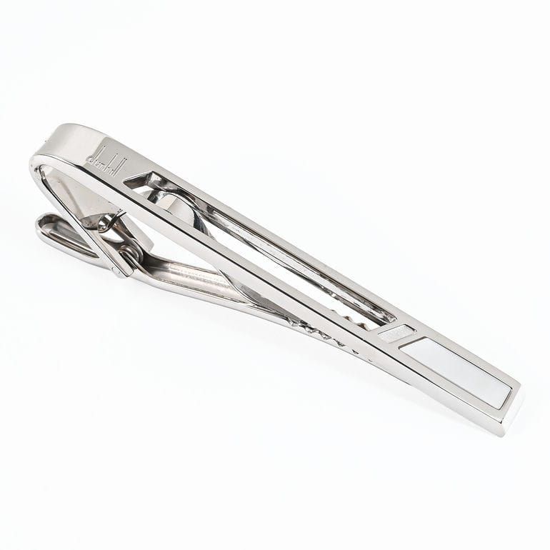 ダンヒル dunhill ネクタイピン タイピン タイバー タイクリップ マザーオブパール カットアウト メンズ シルバー DU20FYS8142040 英国