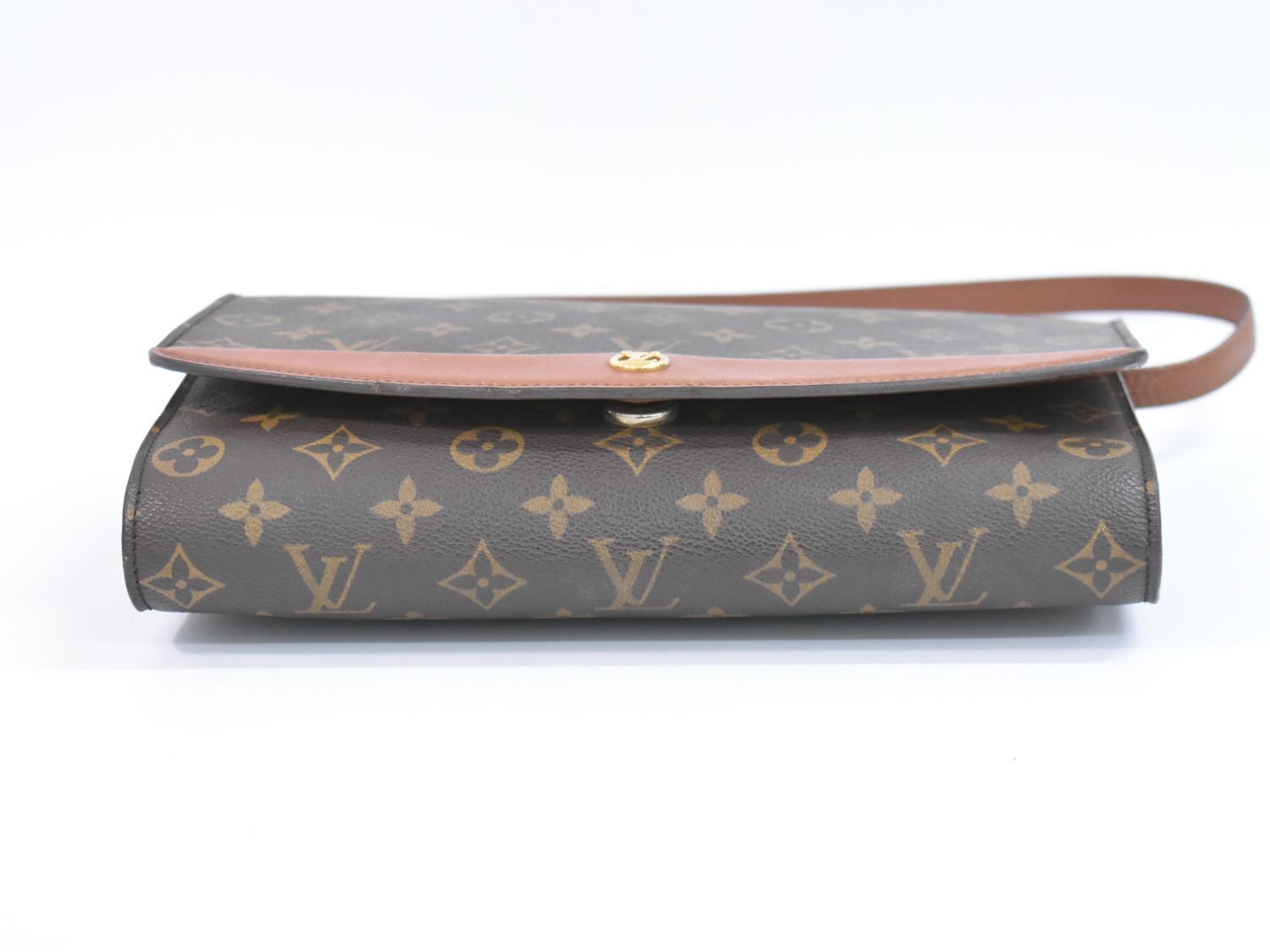 本物 ルイヴィトン LOUIS VUITTON LV ボルドー モノグラム 2WAY ショルダーバッグ ポシェット クラッチバッグ ブラウン M51797 ビトン バッグ 中古 LOUIS VUITTON - 本物 ルイヴィトン LOUIS VUITTON LV ボルドー