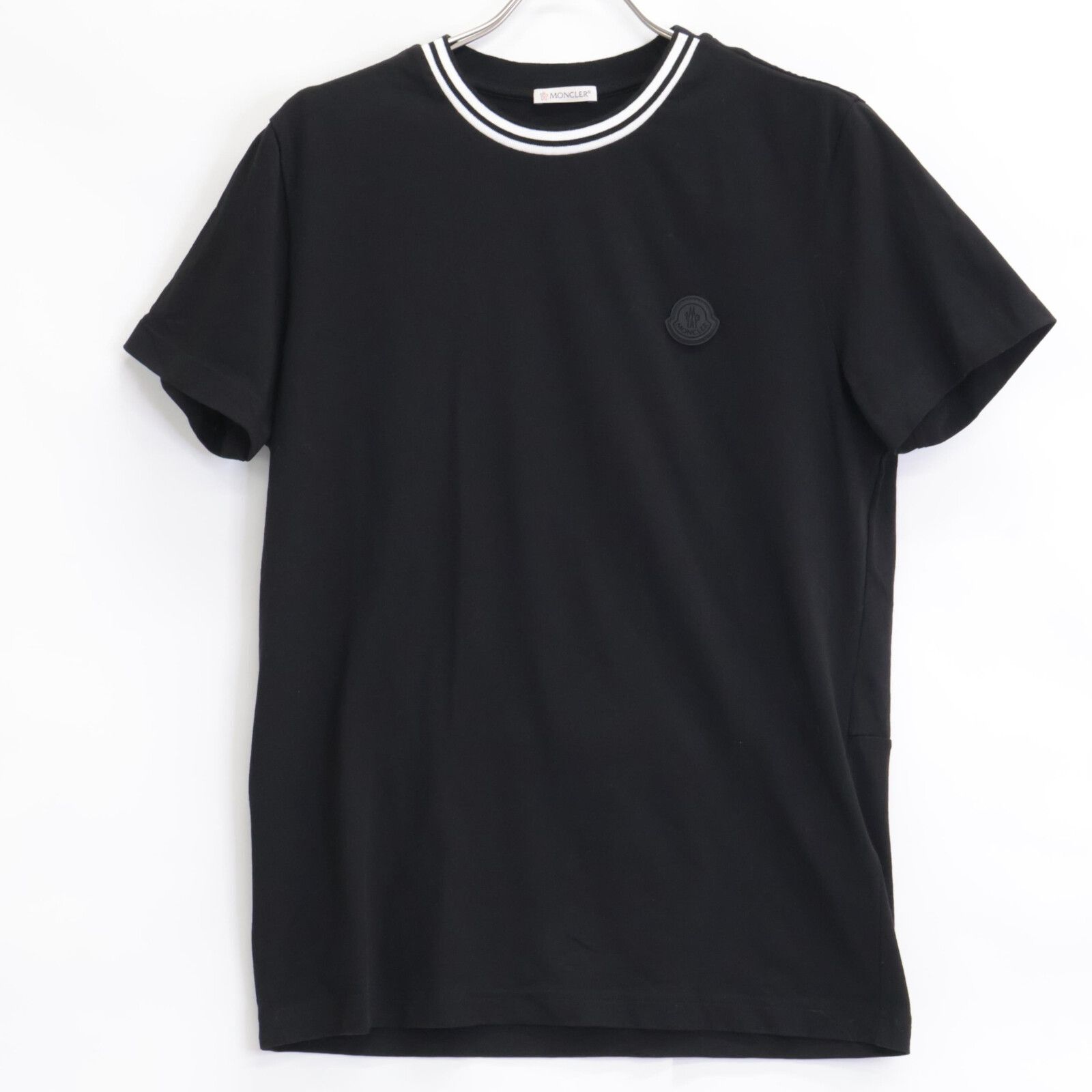 MONCLER モンクレール F10918C71700ﾌﾞﾗｯｸ ｺｯﾄﾝ MAGLIA Tｼｬﾂ M