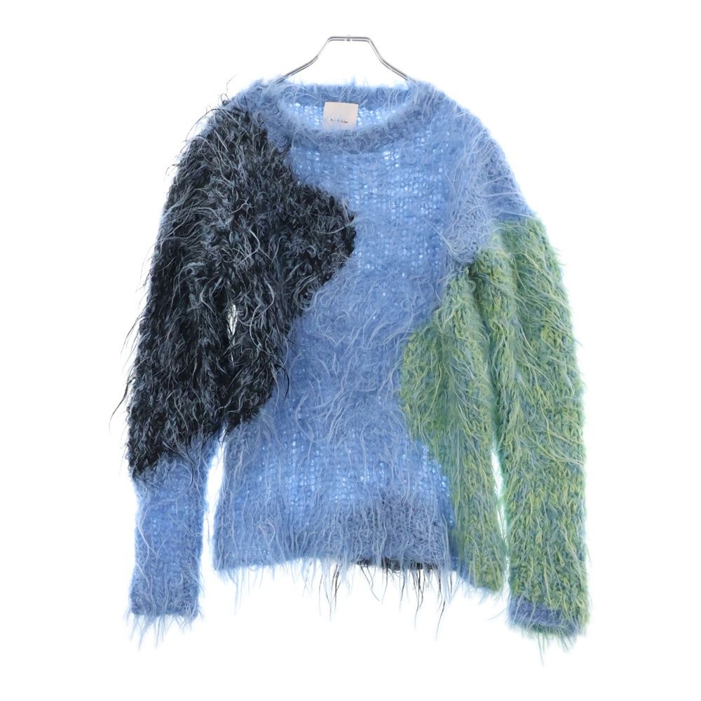 Kota Gushiken コウタグシケン 22AW Punkish Hairy Mohair パンキッシュヘアリー ウールモヘア混ニットセーター ブルー
