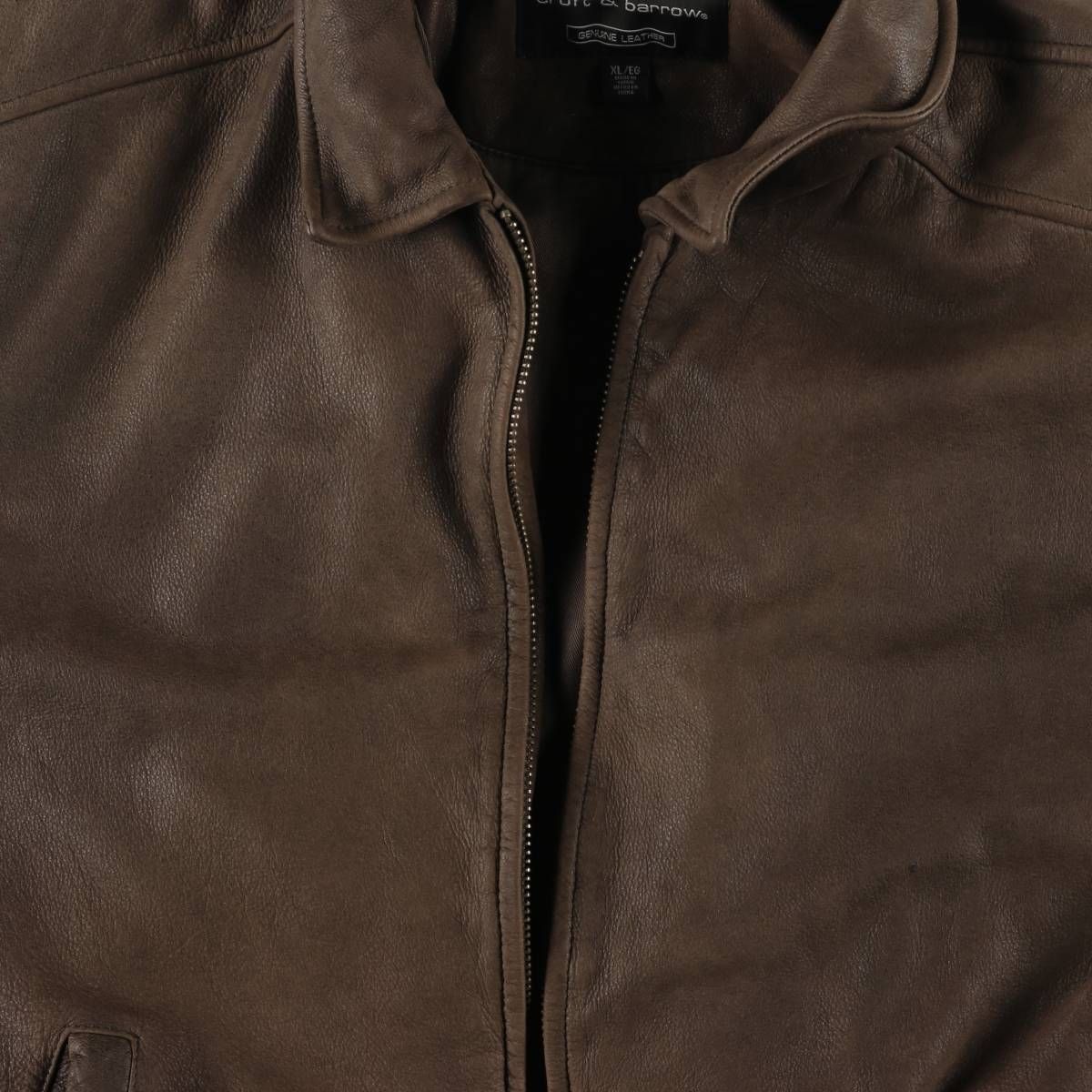 古着 クラフトアンドバロー CROFT&BARROW スイングトップタイプ レザー  