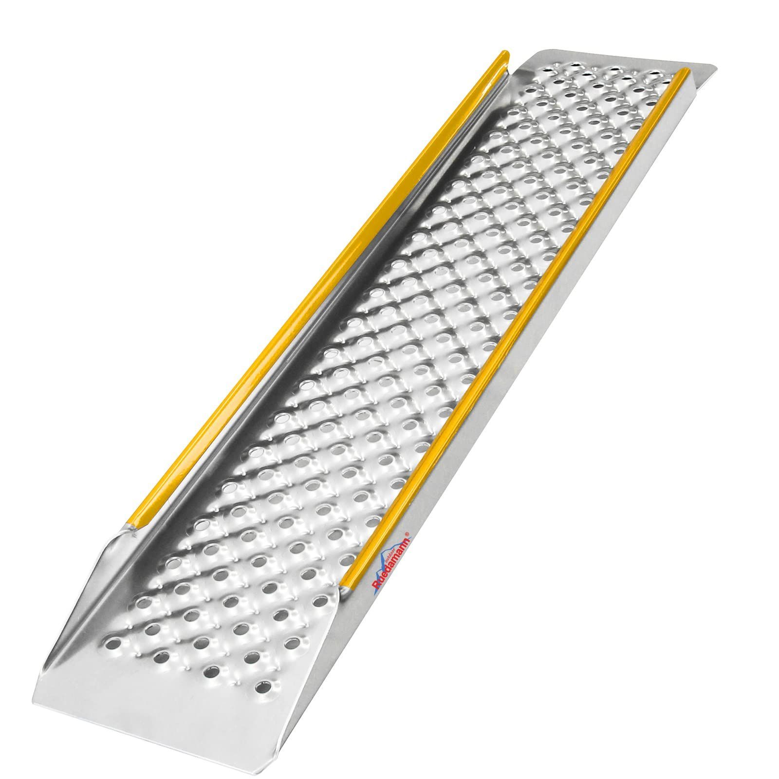 【人気商品】除雪機用 バイクラダー 草刈り機 四輪バギー スロープ バイク バイク 1本 軽量アルミラダーレール 耐荷重300kg 長さ100cm*幅21.5cm ラダーレール Ruedamann