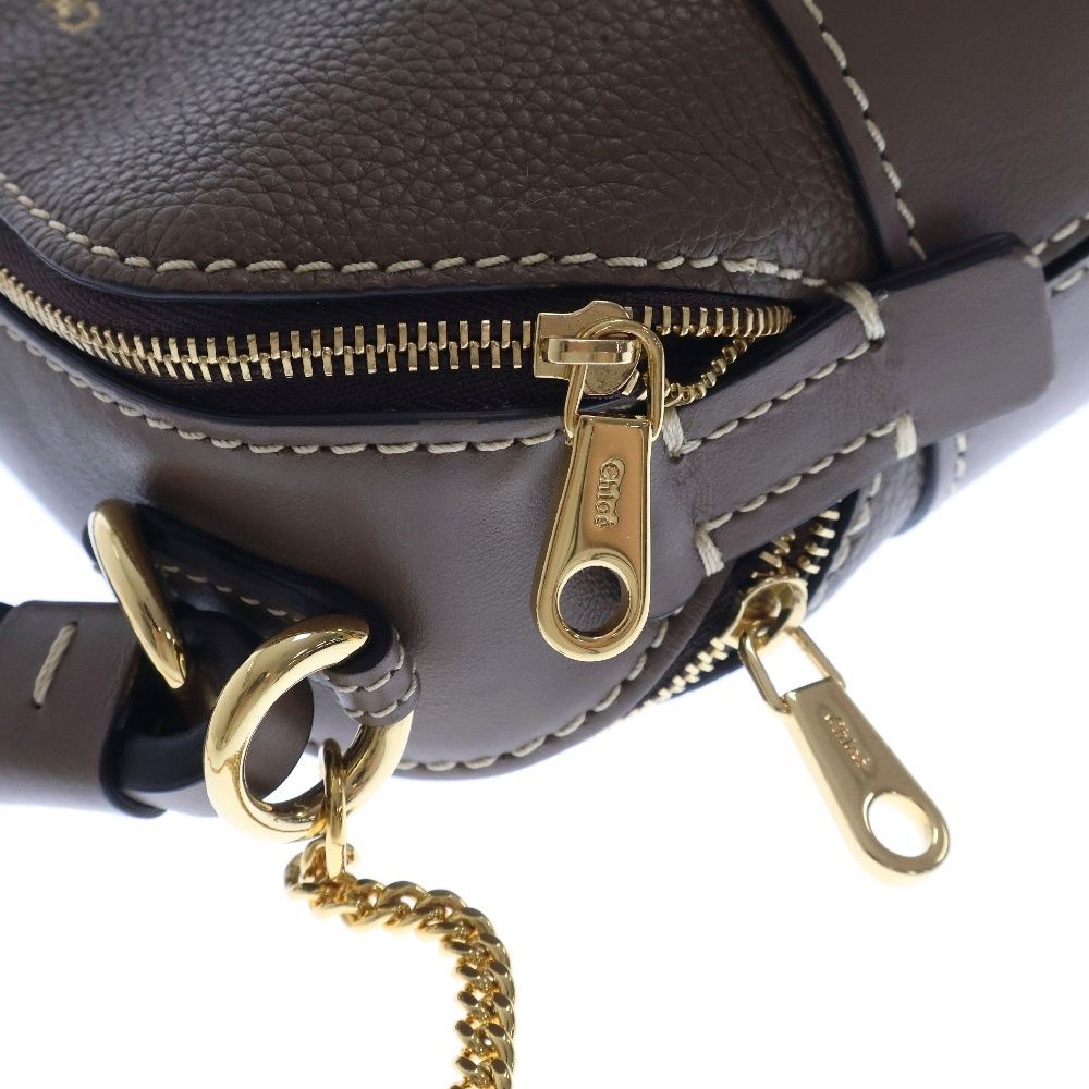 Chloe (クロエ) ダリア ミニバッグ チェーンショルダーバッグ ブラウン  